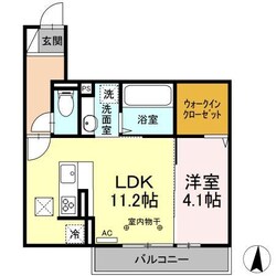 D-ROOM紅雲町A（前橋市紅雲町）の物件間取画像